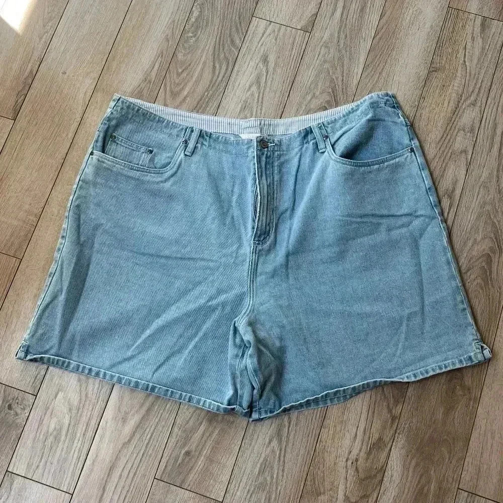 CJ Banks Light Blue Jean Shorts